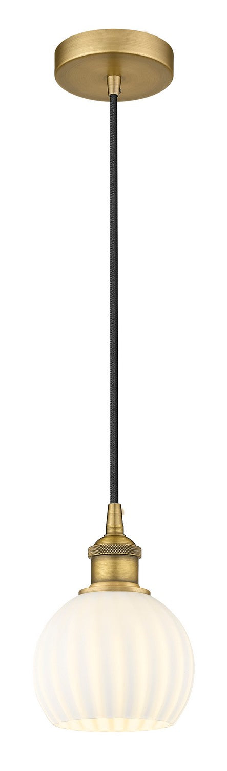 Innovations 616-1P-BB-G1217-6WV LED Mini Pendant, Brushed Brass