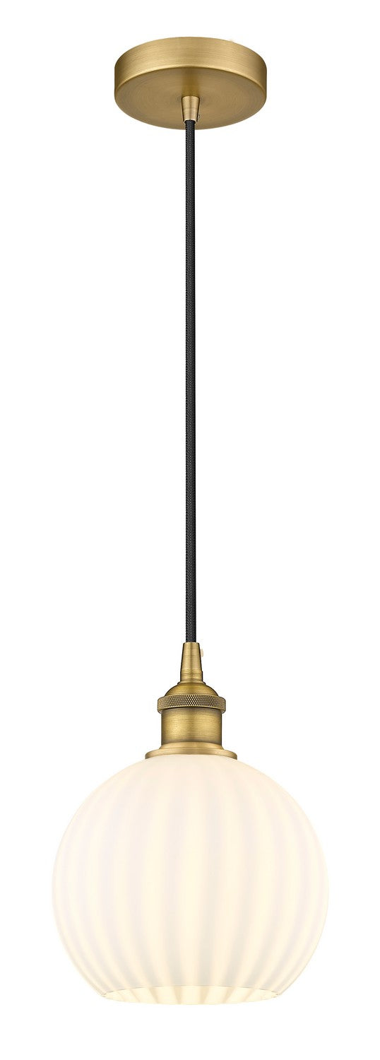 Innovations 616-1P-BB-G1217-8WV LED Mini Pendant, Brushed Brass