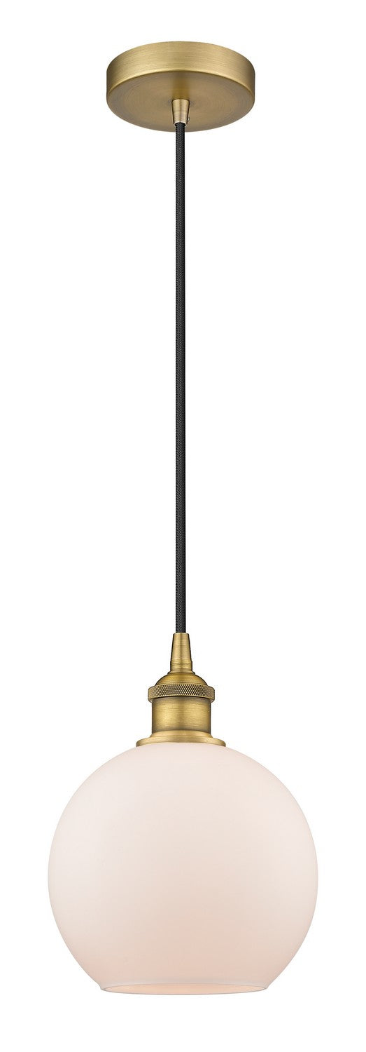 Innovations 616-1P-BB-G121-8 One Light Mini Pendant, Brushed Brass