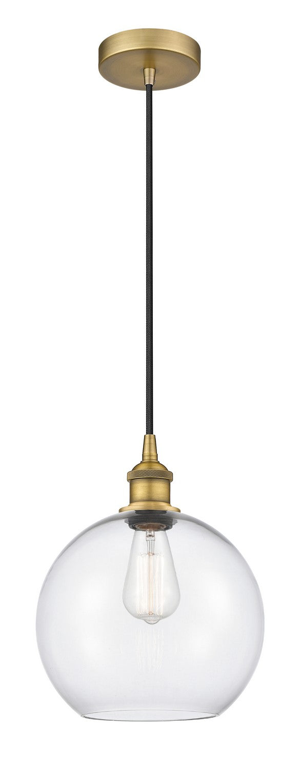 Innovations 616-1P-BB-G122-10 One Light Mini Pendant, Brushed Brass