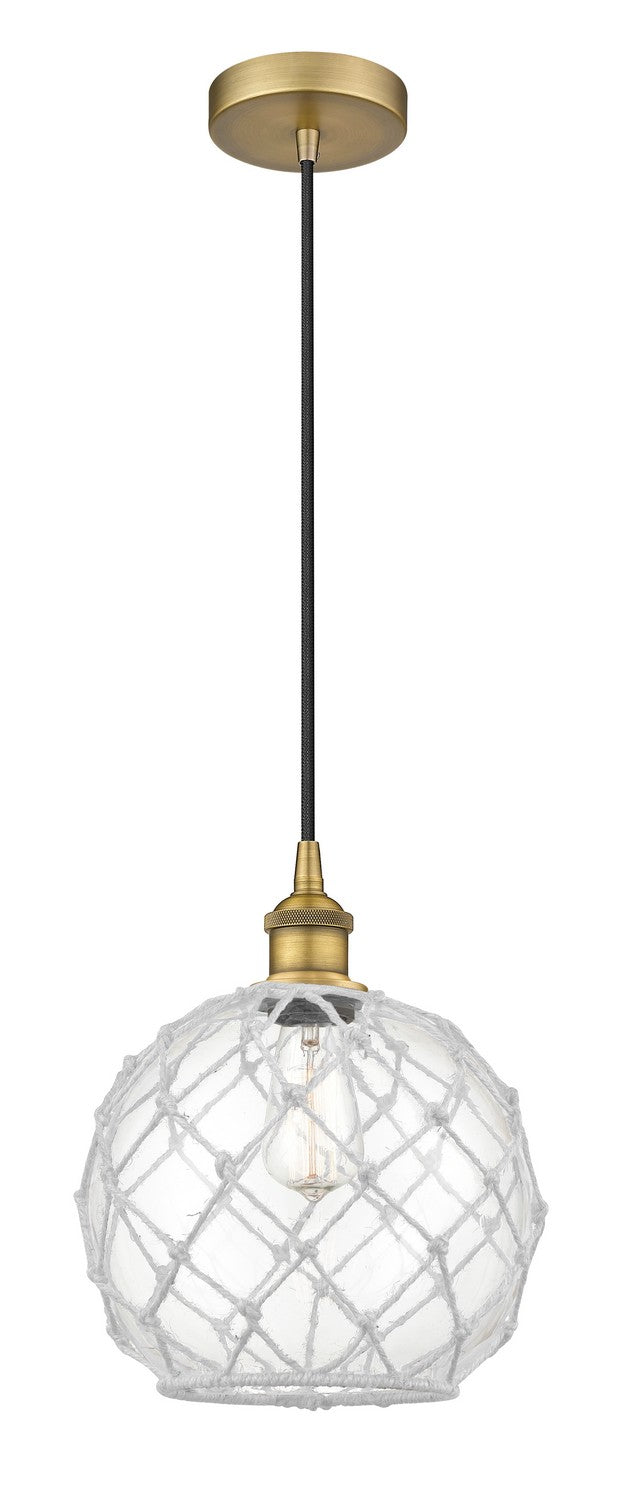 Innovations 616-1P-BB-G122-10RW One Light Mini Pendant, Brushed Brass