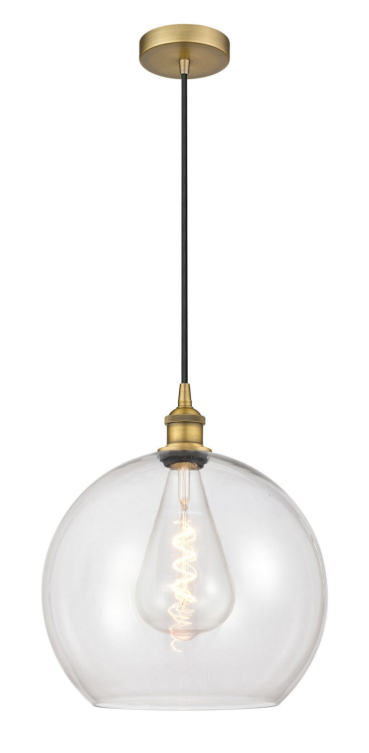 Innovations 616-1P-BB-G122-14 One Light Pendant, Brushed Brass