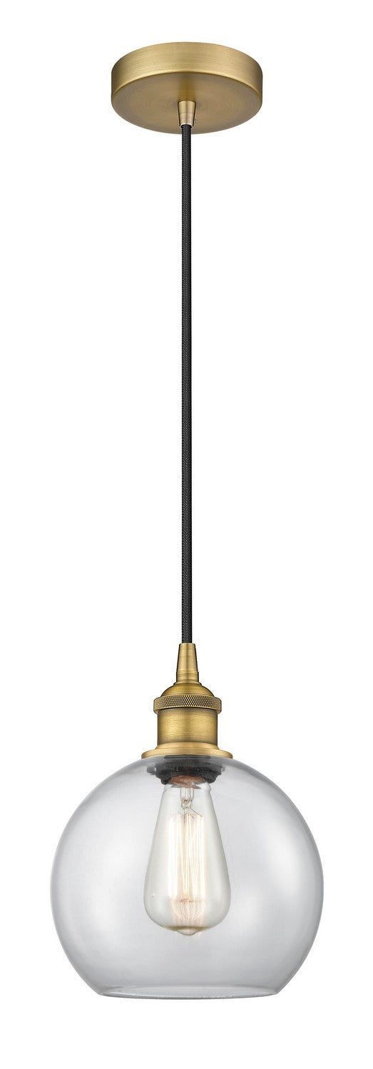 Innovations 616-1P-BB-G122-8 One Light Mini Pendant, Brushed Brass