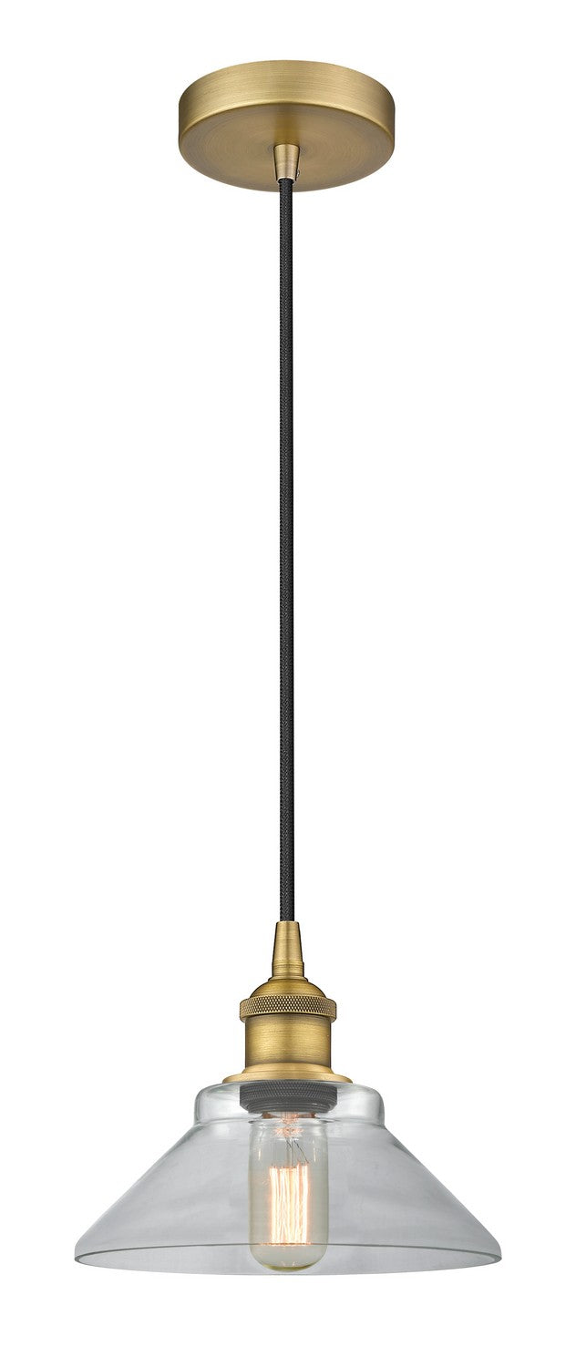 Innovations 616-1P-BB-G132 One Light Mini Pendant, Brushed Brass
