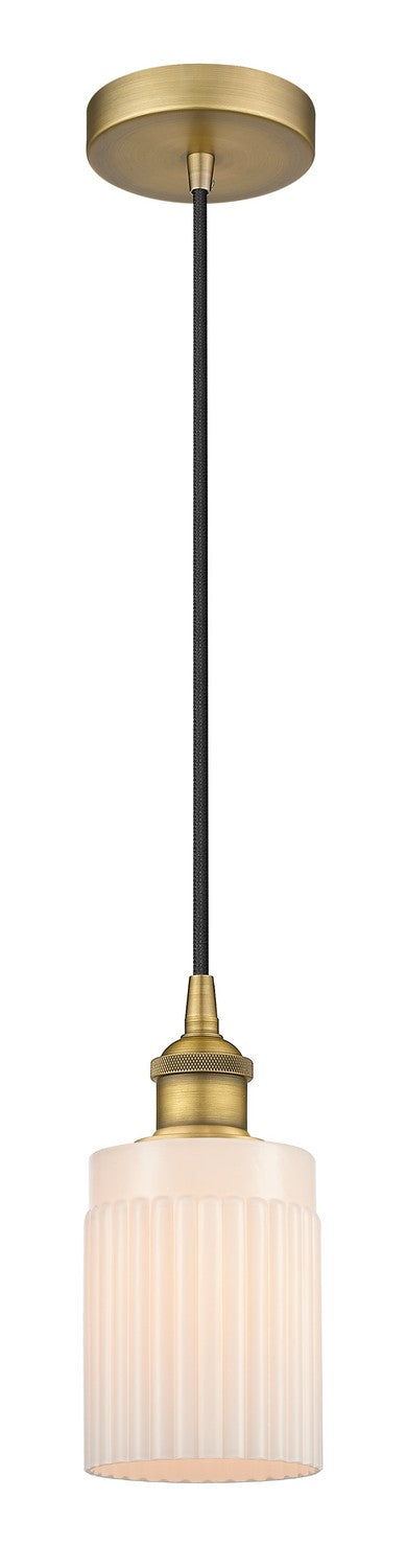 Innovations 616-1P-BB-G341 One Light Mini Pendant, Brushed Brass
