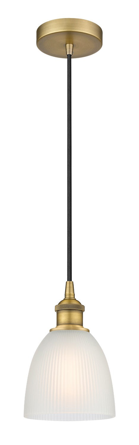 Innovations 616-1P-BB-G381 One Light Mini Pendant, Brushed Brass
