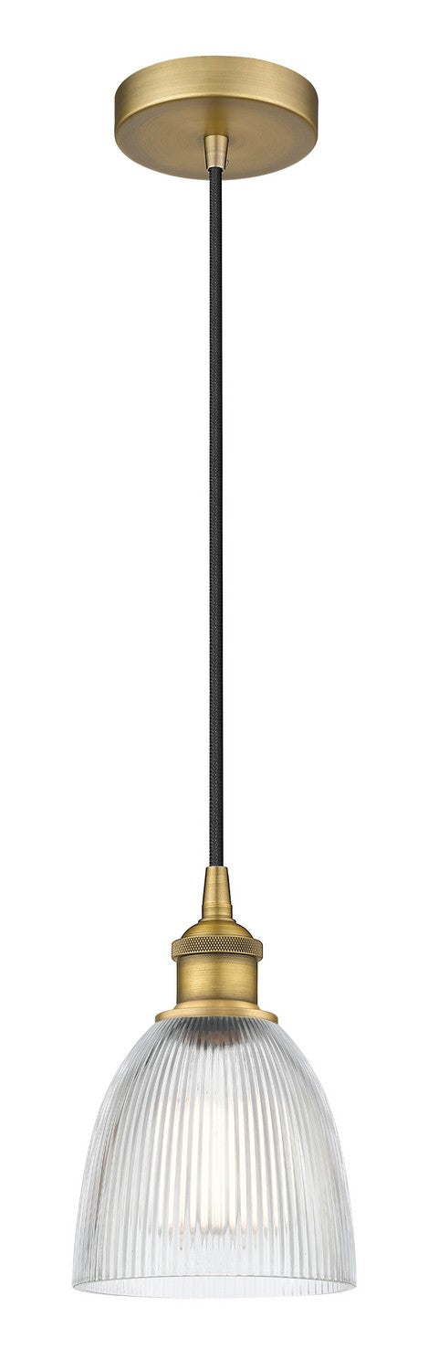 Innovations 616-1P-BB-G382 One Light Mini Pendant, Brushed Brass