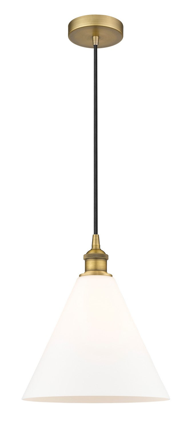 Innovations 616-1P-BB-GBC-121 One Light Mini Pendant, Brushed Brass