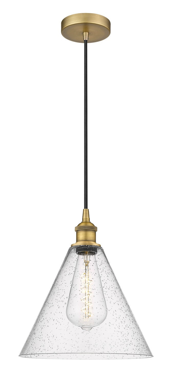 Innovations 616-1P-BB-GBC-124 One Light Mini Pendant, Brushed Brass