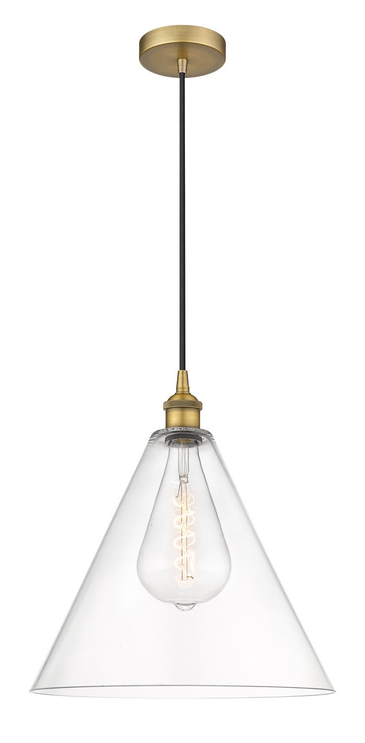 Innovations 616-1P-BB-GBC-162 One Light Pendant, Brushed Brass