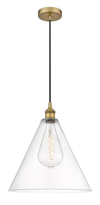Innovations 616-1P-BB-GBC-162 One Light Pendant, Brushed Brass