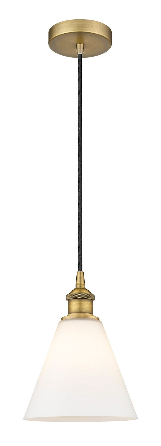 Innovations 616-1P-BB-GBC-81 One Light Mini Pendant, Brushed Brass
