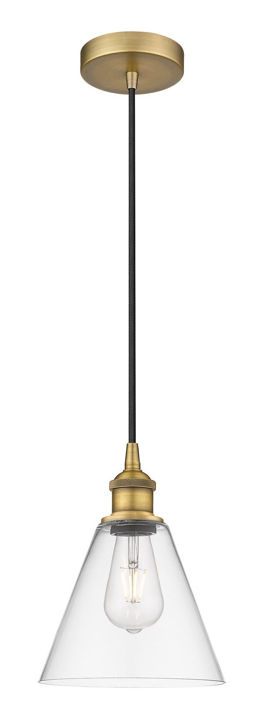 Innovations 616-1P-BB-GBC-82 One Light Mini Pendant, Brushed Brass