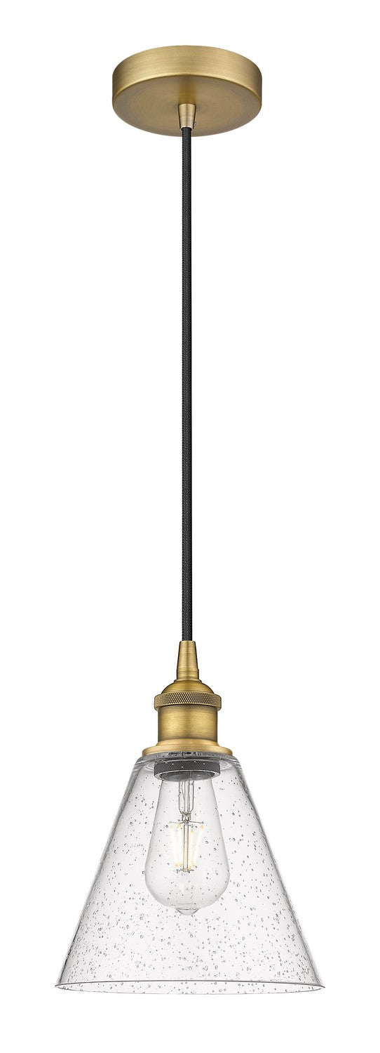 Innovations 616-1P-BB-GBC-84 One Light Mini Pendant, Brushed Brass