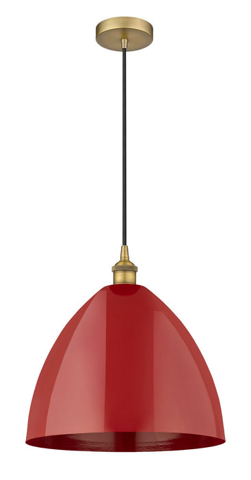Innovations 616-1P-BB-MBD-16-RD One Light Mini Pendant, Brushed Brass