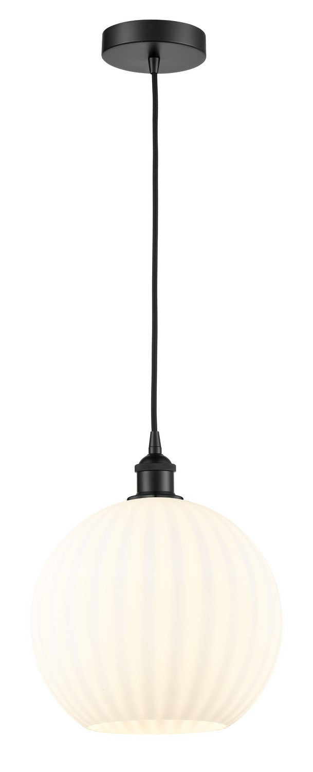 Innovations 616-1P-BK-G1217-12WV LED Mini Pendant, Matte Black