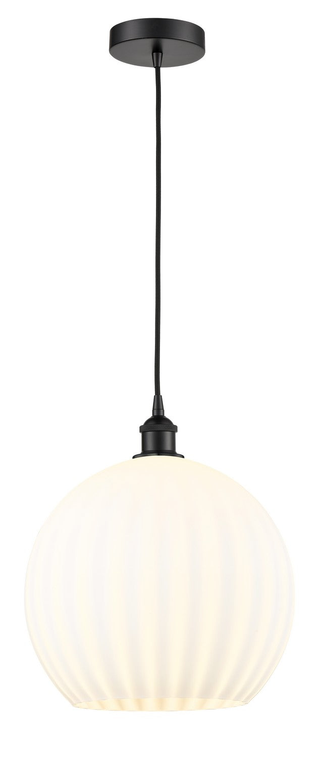 Innovations 616-1P-BK-G1217-14WV LED Pendant, Matte Black