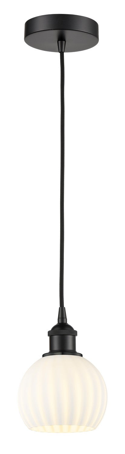 Innovations 616-1P-BK-G1217-6WV LED Mini Pendant, Matte Black