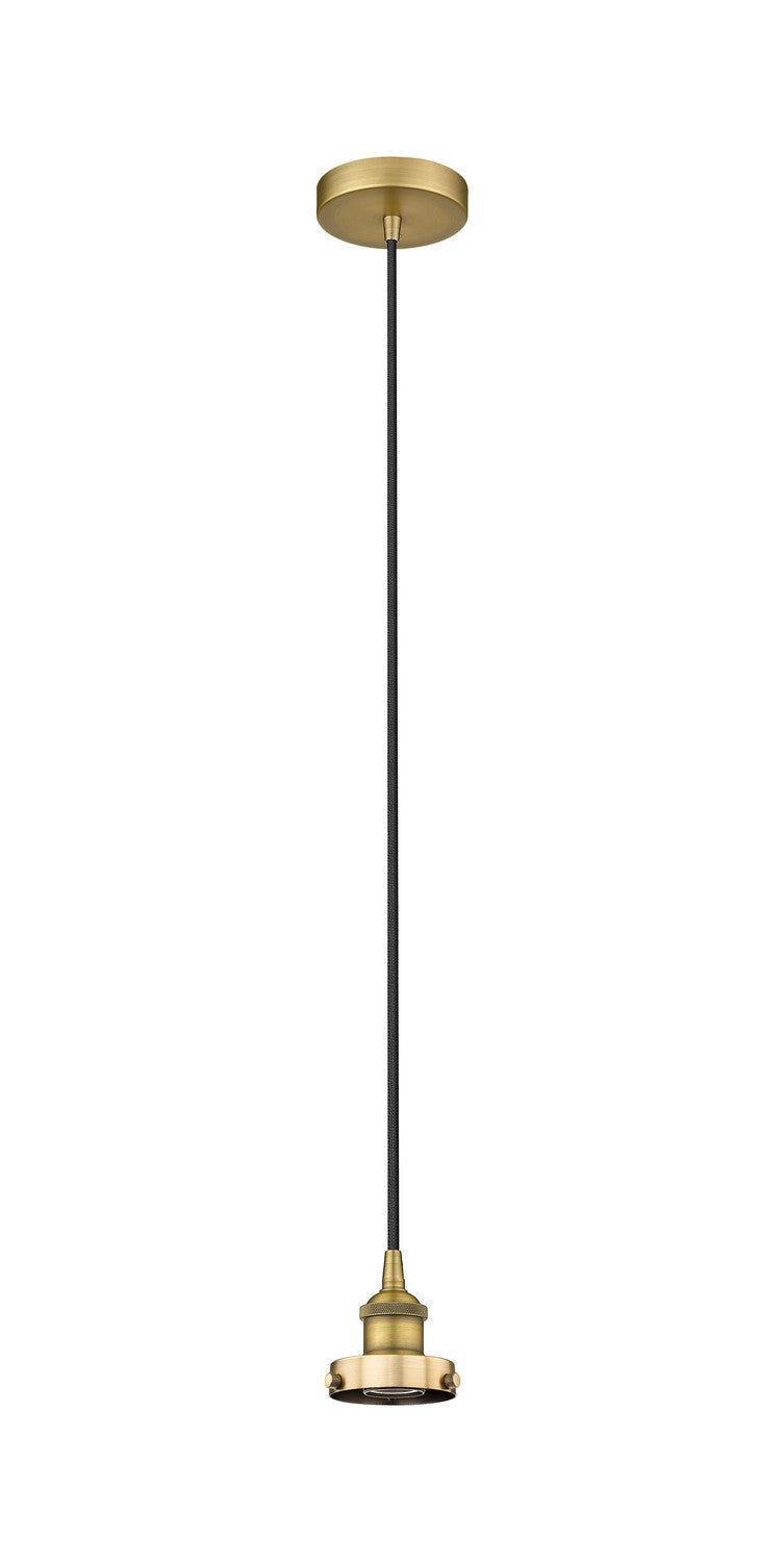 Innovations 616-1PH-BB One Light Pendant, Brushed Brass