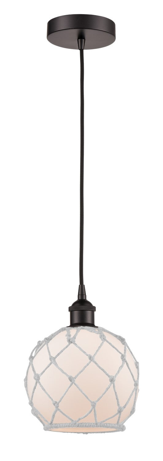 Innovations 616-1P-OB-G121-8RW One Light Mini Pendant, Oil Rubbed Bronze