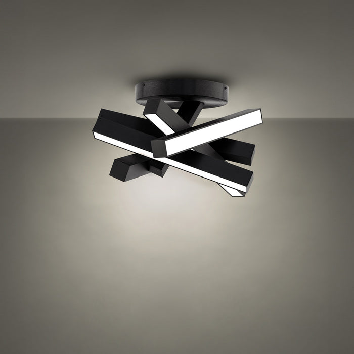 Modern Forms FM-64817-BK LED Flush Mount, Black