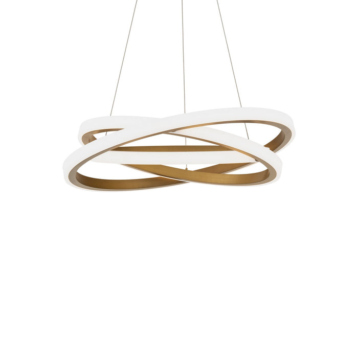 Modern Forms PD-24826-AB LED Chandelier, Aged Brass