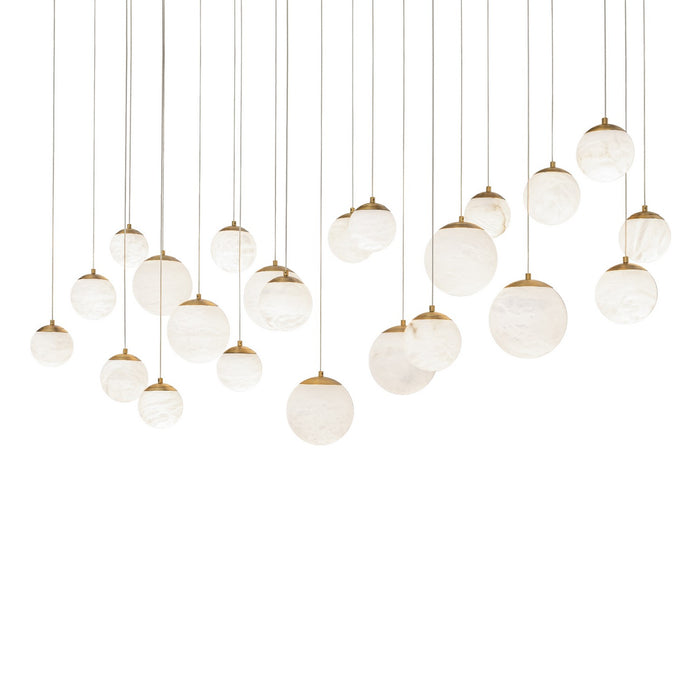 Modern Forms PD-34423L-AB LED Pendant, Aged Brass