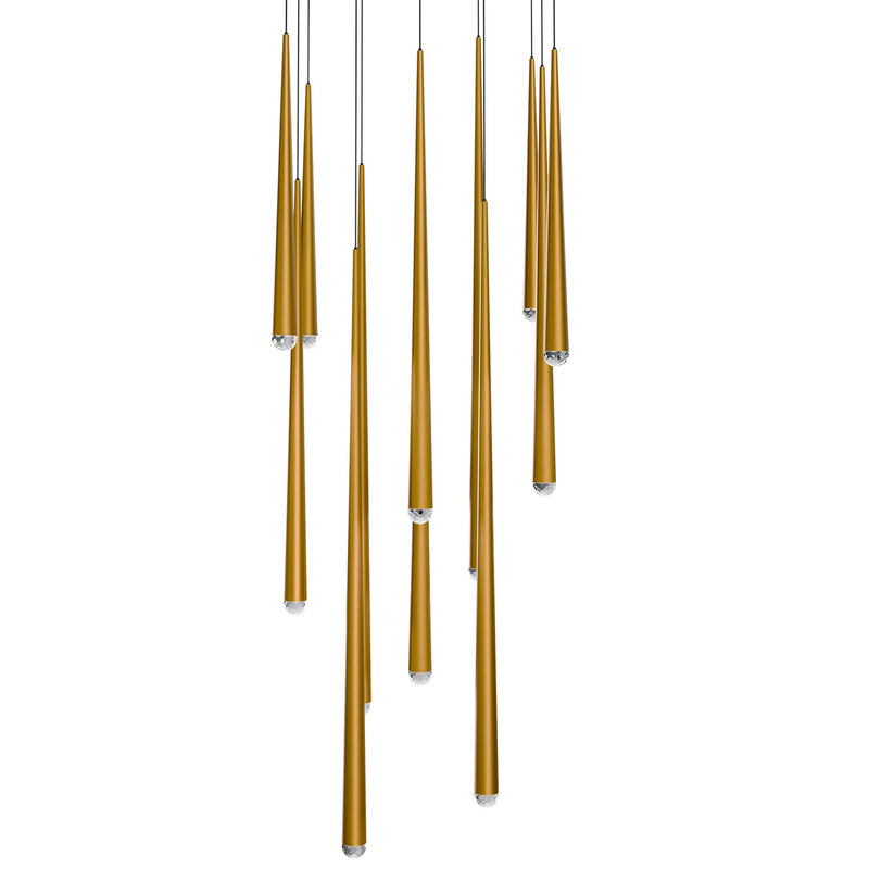 Modern Forms PD-41713S-AB LED Pendant, Aged Brass
