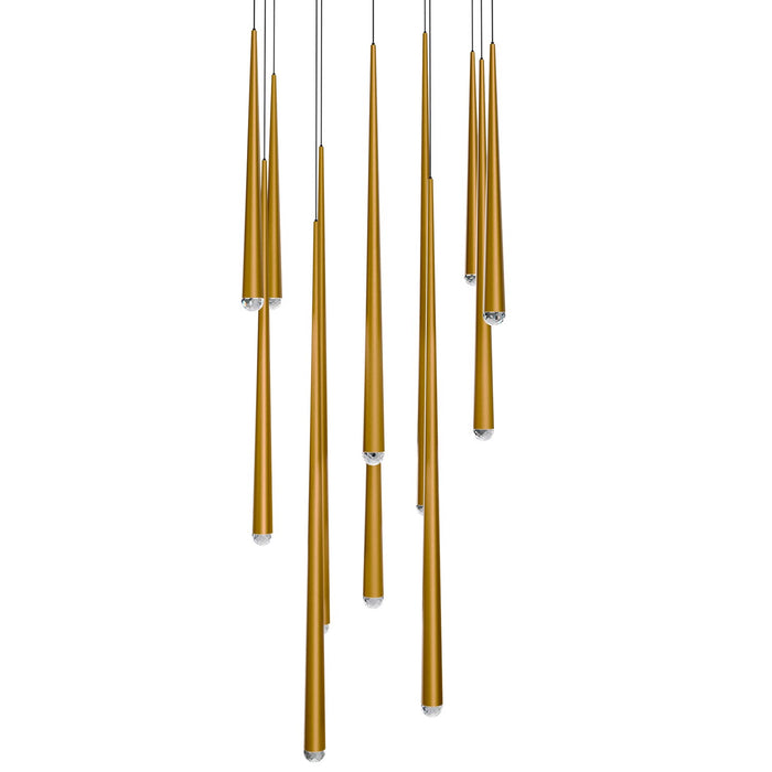 Modern Forms PD-41713S-AB LED Pendant, Aged Brass