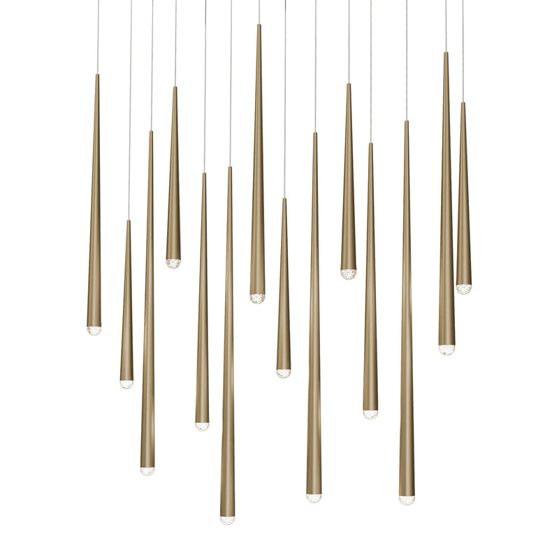 Modern Forms PD-41714L-AB LED Pendant, Aged Brass