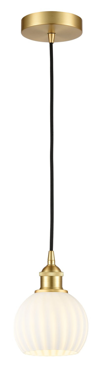 Innovations 616-1P-SG-G1217-6WV LED Mini Pendant, Satin Gold
