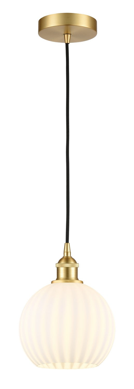 Innovations 616-1P-SG-G1217-8WV LED Mini Pendant, Satin Gold