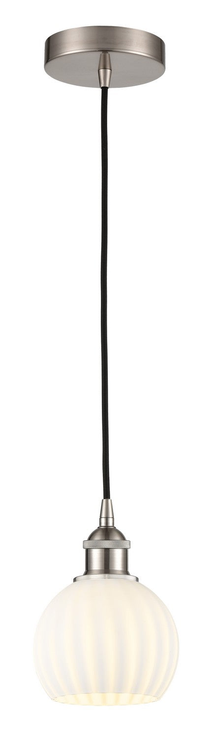 Innovations 616-1P-SN-G1217-6WV LED Mini Pendant, Brushed Satin Nickel