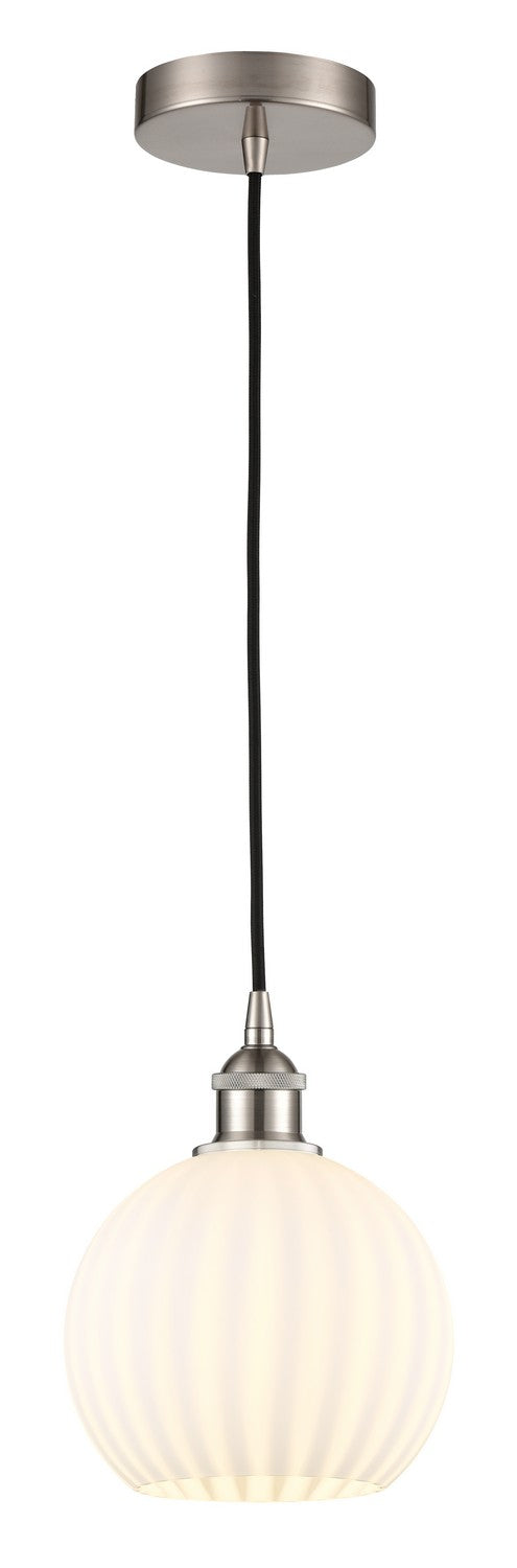 Innovations 616-1P-SN-G1217-8WV LED Mini Pendant, Brushed Satin Nickel