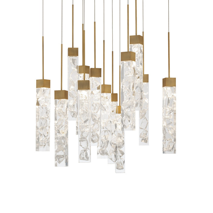 Modern Forms PD-78013S-AB LED Pendant, Aged Brass