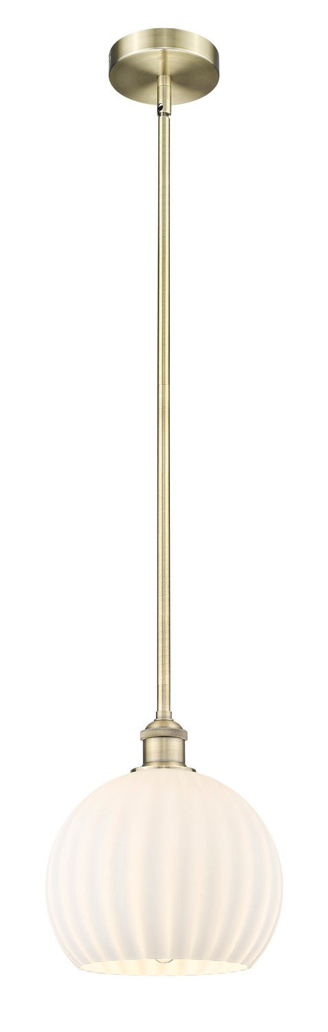 Innovations 616-1S-AB-G1217-10WV LED Mini Pendant, Antique Brass
