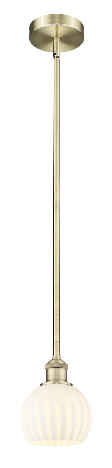 Innovations 616-1S-AB-G1217-6WV LED Mini Pendant, Antique Brass