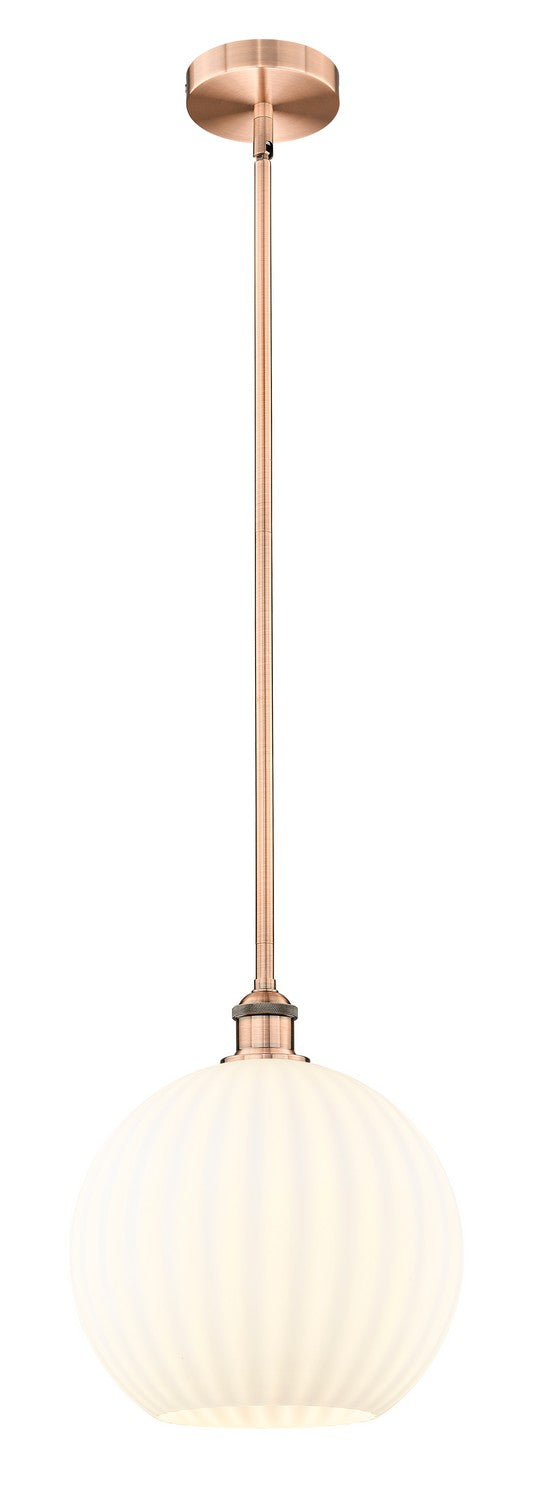 Innovations 616-1S-AC-G1217-12WV LED Mini Pendant, Antique Copper