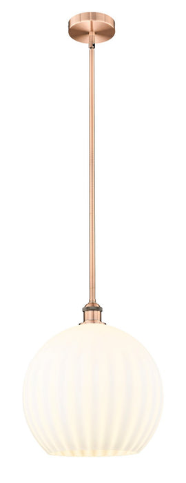 Innovations 616-1S-AC-G1217-14WV LED Pendant, Antique Copper