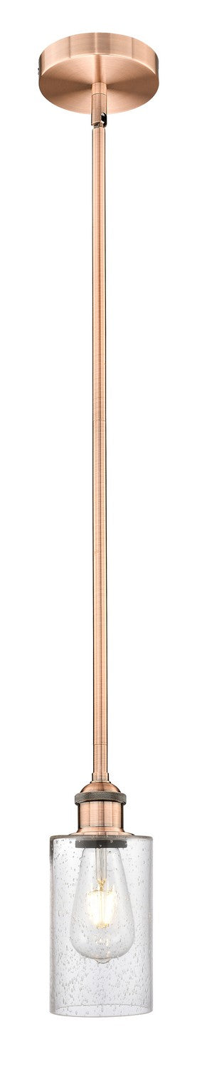 Innovations 616-1S-AC-G804 One Light Mini Pendant, Antique Copper