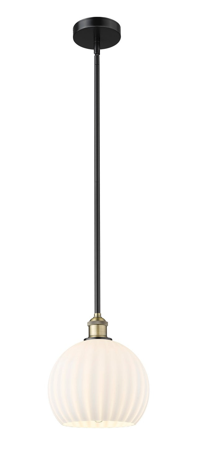 Innovations 616-1S-BAB-G1217-10WV LED Mini Pendant, Black Antique Brass