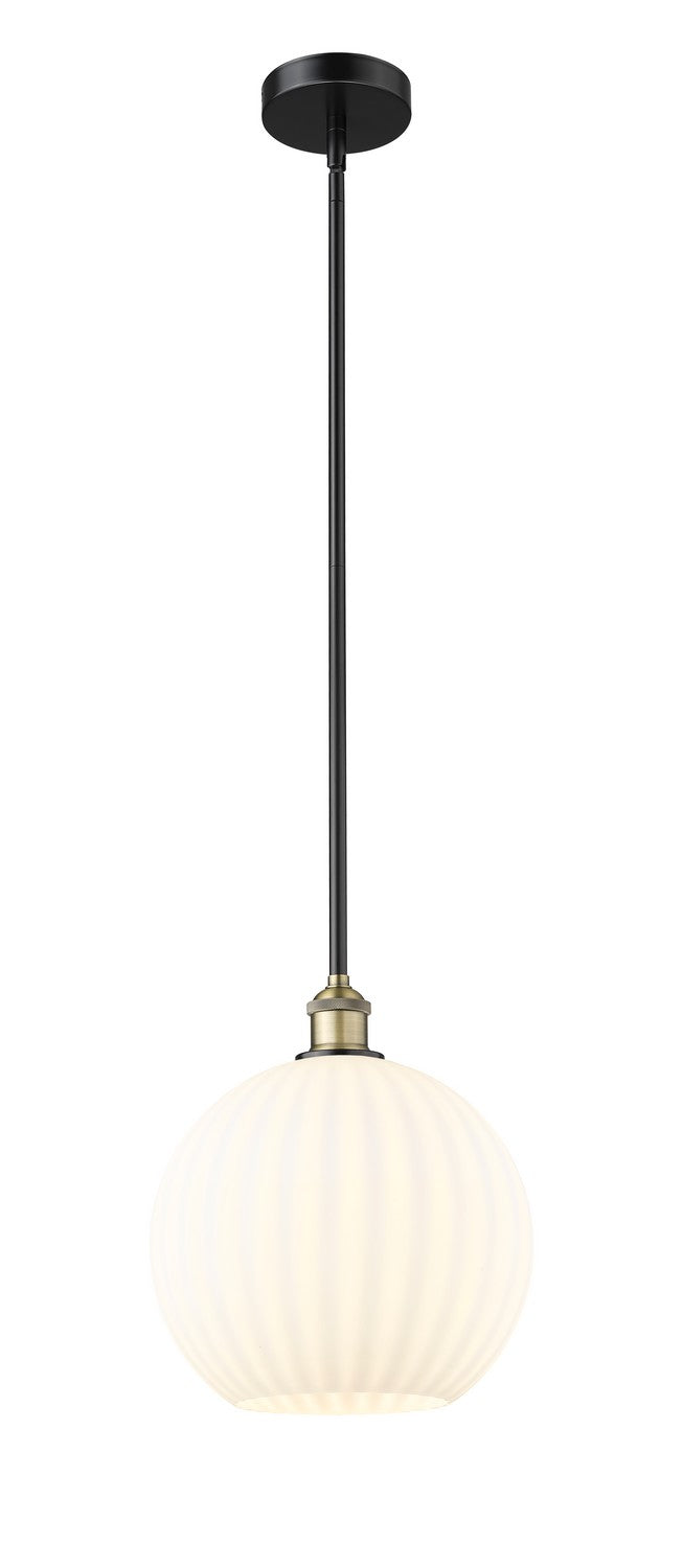 Innovations 616-1S-BAB-G1217-12WV LED Mini Pendant, Black Antique Brass