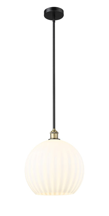 Innovations 616-1S-BAB-G1217-14WV LED Pendant, Black Antique Brass