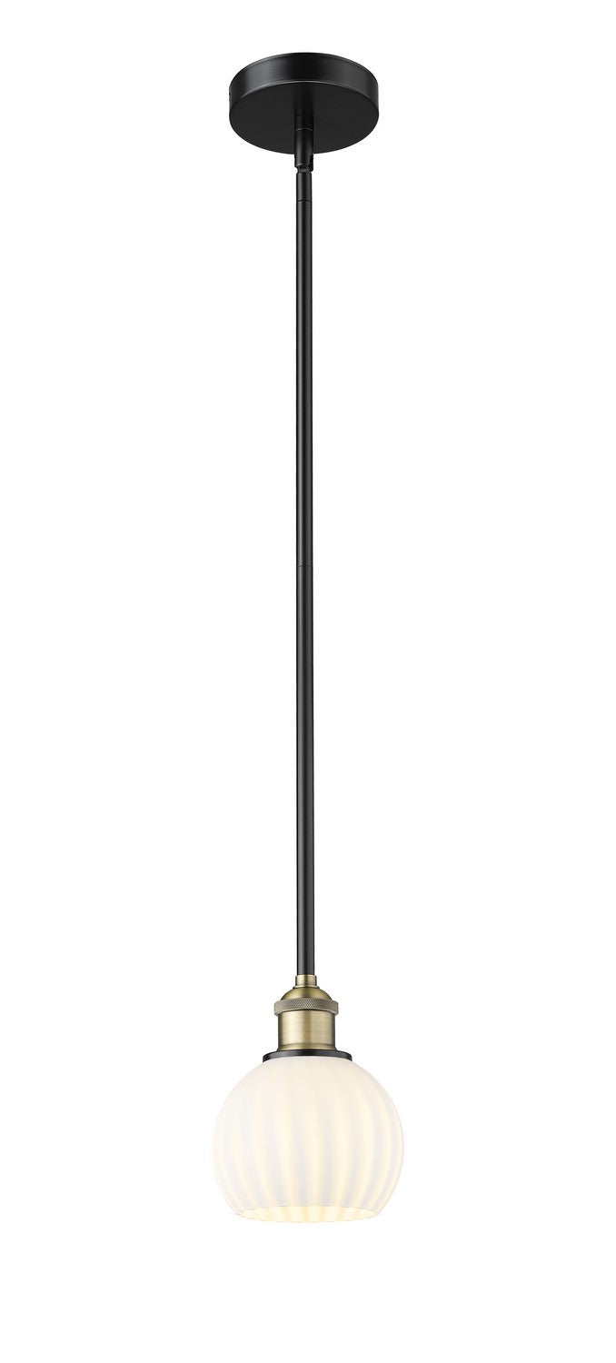 Innovations 616-1S-BAB-G1217-6WV LED Mini Pendant, Black Antique Brass