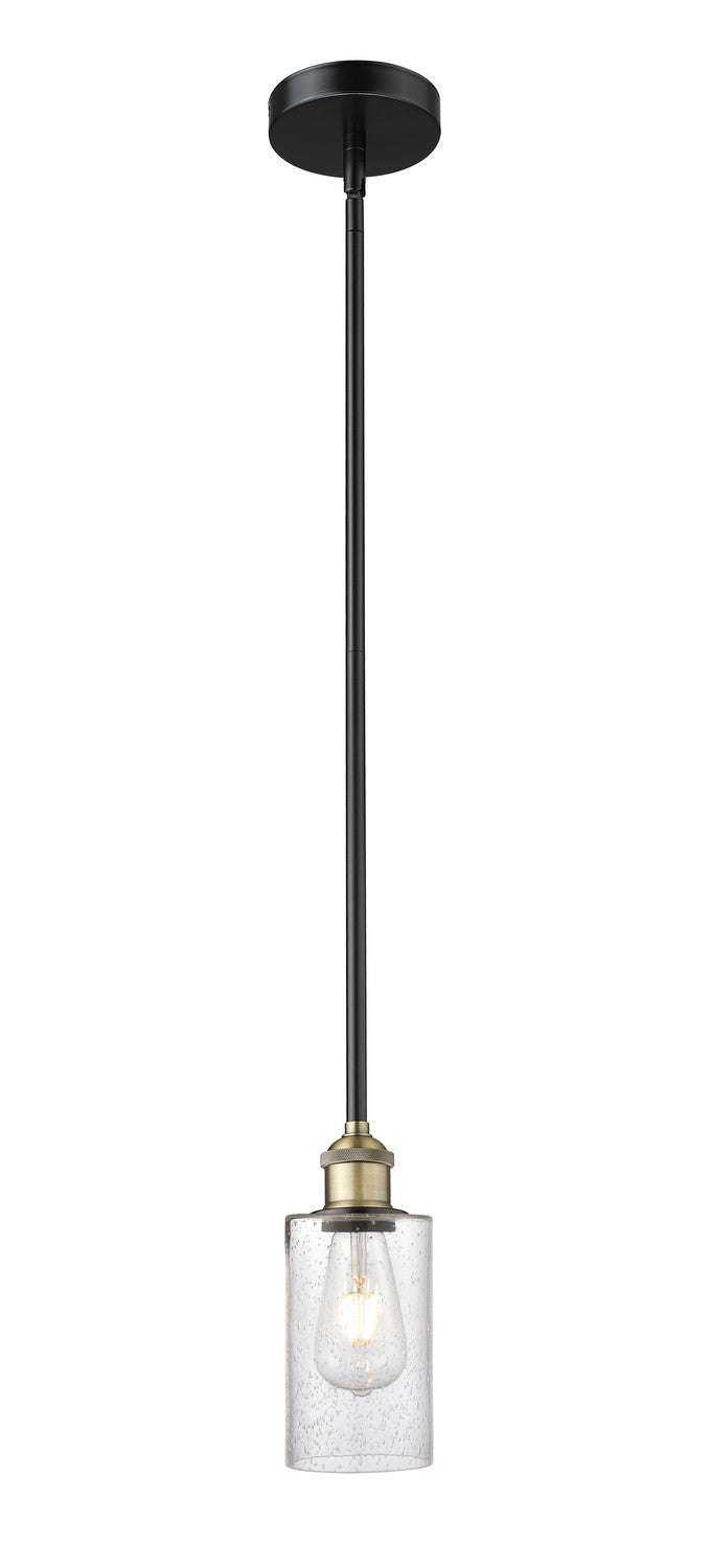 Innovations 616-1S-BAB-G804 One Light Mini Pendant, Black Antique Brass