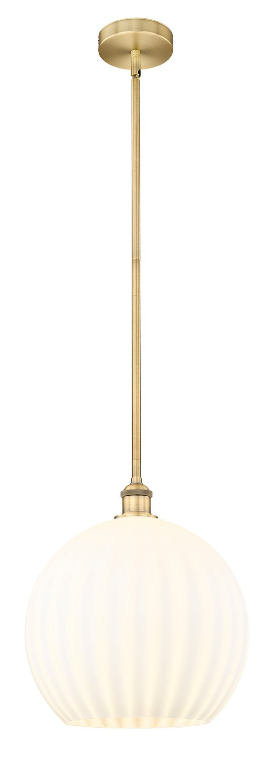 Innovations 616-1S-BB-G1217-14WV LED Pendant, Brushed Brass