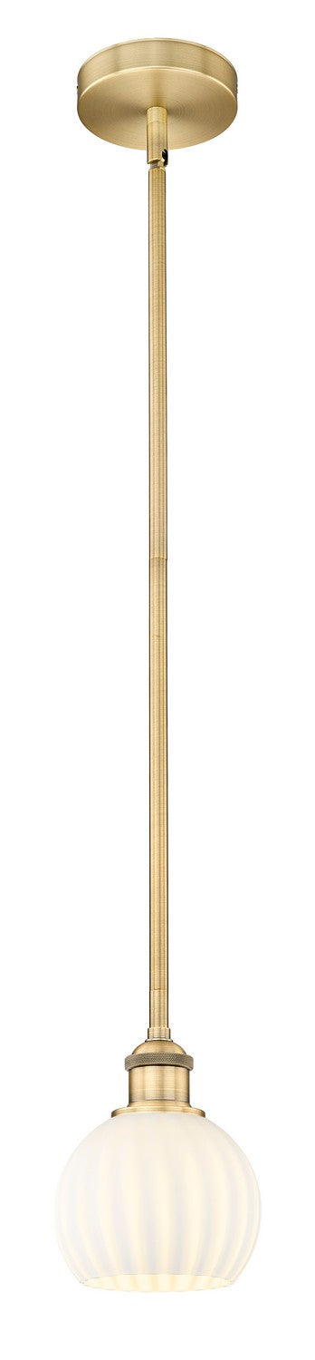 Innovations 616-1S-BB-G1217-6WV LED Mini Pendant, Brushed Brass