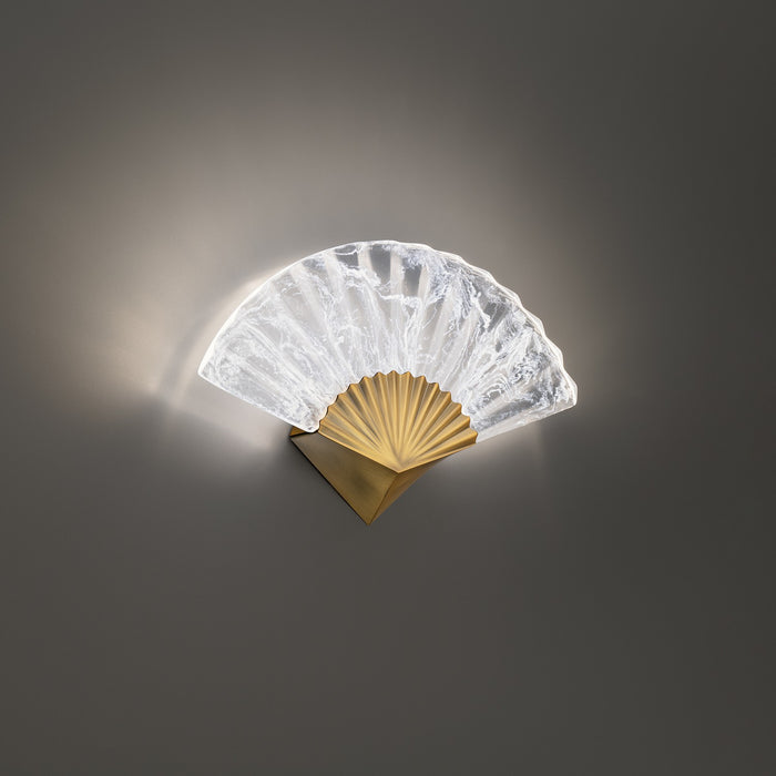 Modern Forms WS-26417-AB LED Wall Sconce, Aged Brass