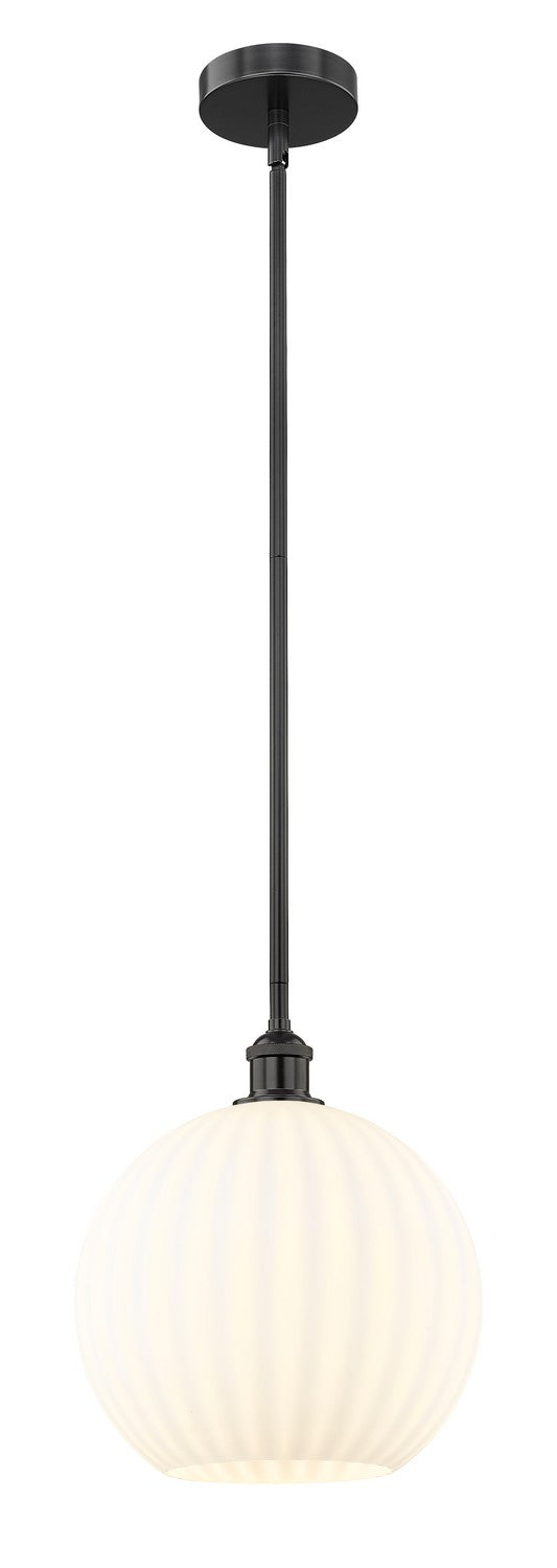 Innovations 616-1S-BK-G1217-12WV LED Mini Pendant, Matte Black