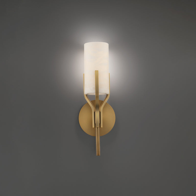 Modern Forms WS-40221-AB LED Wall Sconce, Aged Brass